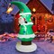 8Ft Christmas Inflatable Tree And Santa Claus Yard Decor W/ Air Blower And Led Lights